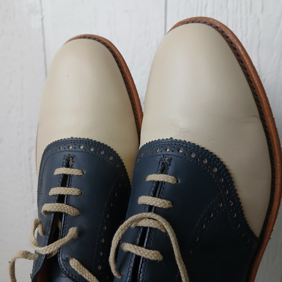 *VTG Mens LL Bean Saddle Shoes Leather Oxford Casual - 9.5D - Picture 6 of 10